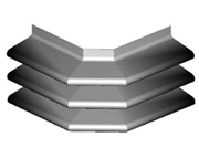 矩形金属波纹管膨胀节—双斜角V型结构